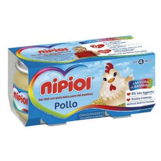 NIPIOL OMOGENEIZZATO POLLO 120 G X 2 PEZZI