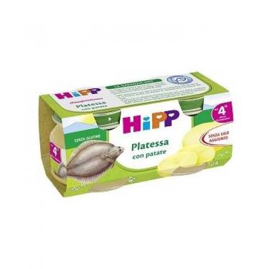 HIPP OMOGENEIZZATO PLATESSA CON PATATE 2X80 G