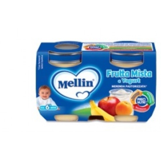 MELLIN MERENDA YOGURT FRUTTA MISTA 120 G X 2 PEZZI