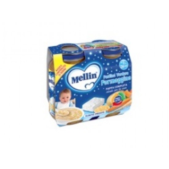 MELLIN BABY CENA COMPLETA FORMAGGINO PASTICA 2 PEZZI DA 200 G