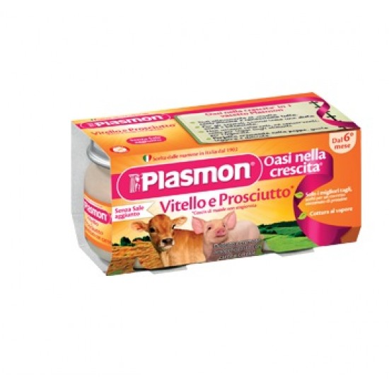 PLASMON OMOGENEIZZATO VITELLO - PROSCIUTTO 4 X 80 G