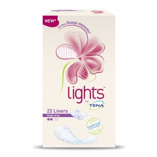 PROTEGGI SLIP PER ICONTINENZA PICCOLE PERDITE LIGHTS BY TENA NORMAL RIPIEGATO 22 PEZZI