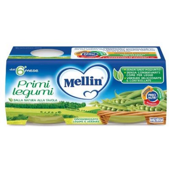 MELLIN OMOGENEIZZATO PRIMI LEGUMI 2 X 80 G