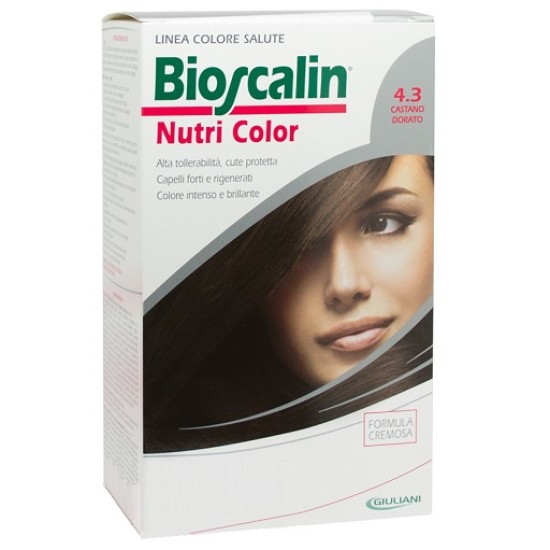 BIOSCALIN NUTRI COLOR 4,3 CASTANO DORATO SINCROB 124 ML