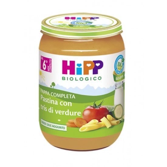 HIPP BIO HIPP BIO PAPPA PRONTA PAST TRIS DI VERDURE 190 G