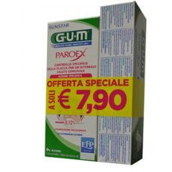 GUM PAROEX PROMO CHX COLLUTORIO 0,12 + DENTIFRICIO 0,06