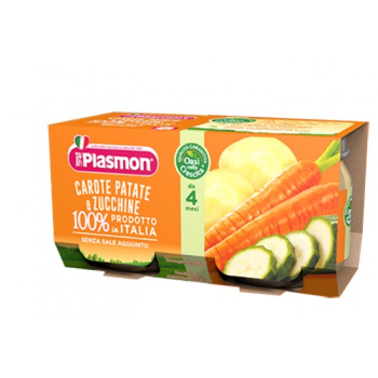 PLASMON OMOGENEIZZATO CAROTE PATATE ZUCCHINE 4 X 80 G