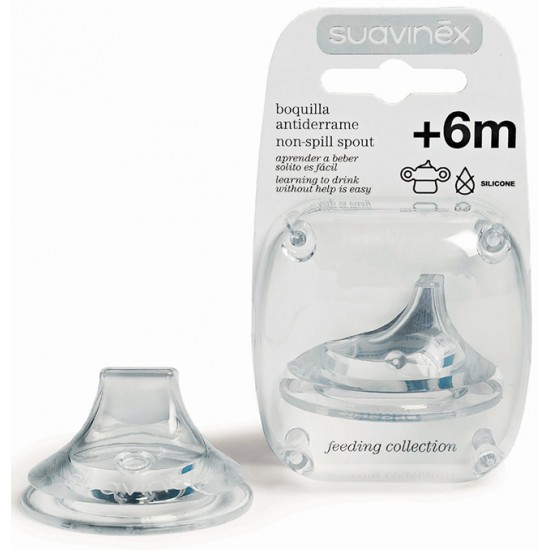 SUAVINEX TETTARELLA SILICONE BIBERON 1-2 FEEDING 2 PEZZI