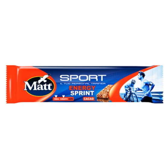 MATT SPORT ENERGY SPRINT CACAO BARRETTA 35 G