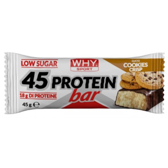 WHYSPORT 45 PROTEIN BAR COOKIES CRISP 45 G