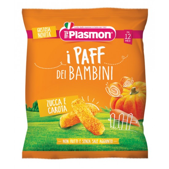 PLASMON DRY SNACK PAFF ZUCCA CAROTE 15 G