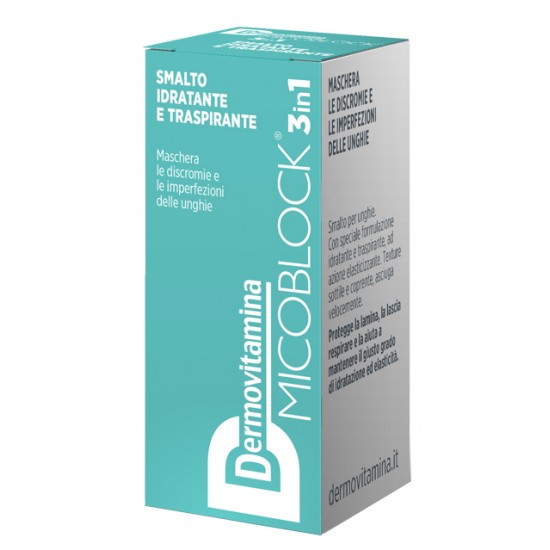 DERMOVITAMINA MICOBLOCK 3 IN 1 SMALTO IDRATANTE E TRASPIRANTE TURCHESE 5 ML