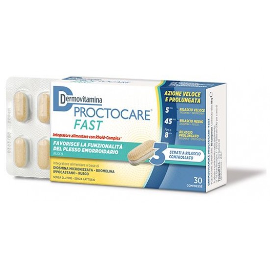 DERMOVITAMINA PROCTOCARE FAST 30 COMPRESSE