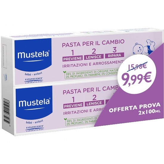 MUSTELA BIPACK PASTA CAMBIO 2 X 100 ML