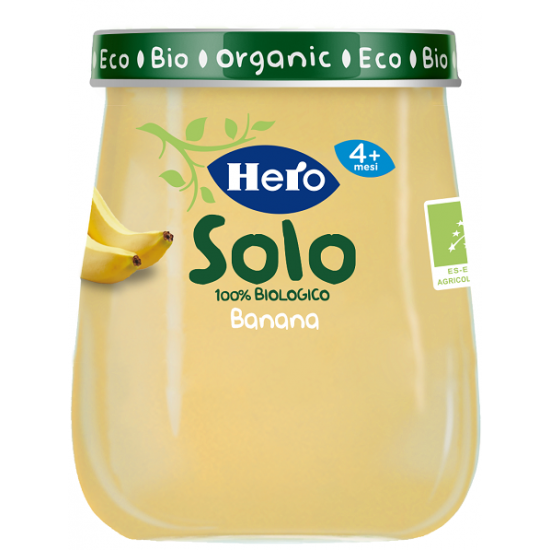 HERO SOLO OMOGENEIZZATO BANANA 100% BIO 120 G