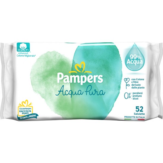 WIPES PAMPERS PROTEZIONE PURA NATURELLO 52 SALVIETTE