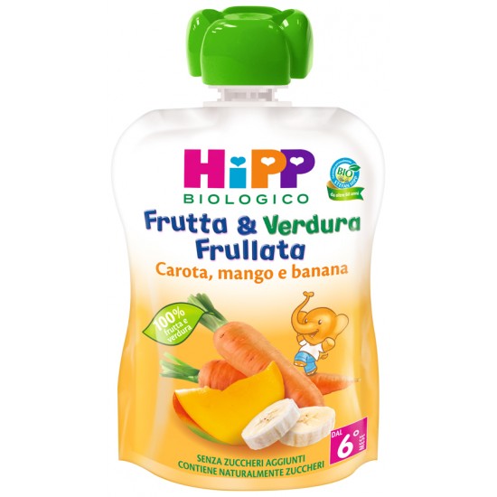 HIPP BIO FRUTTA & VERDURA CAROTA MANGO BANANA 90 G