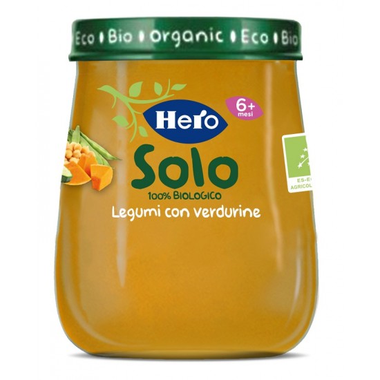 HERO BABY SOLO OMOGENEIZZATO LEGUMI VERDURE 120 G