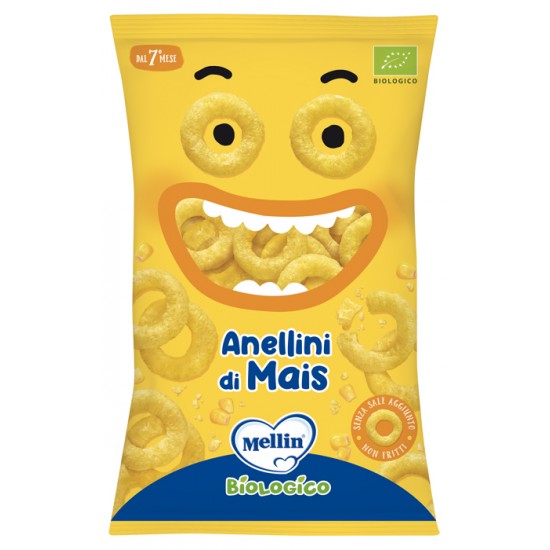 MELLIN SNACK BIO ANELLINI MAIS 15 G