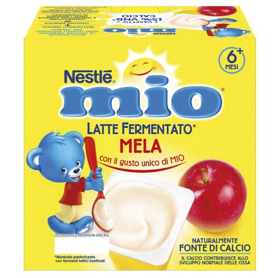 MIO MERENDA LATTE FERMENTATO MELA 4 PEZZI DA 100 G