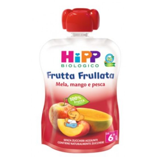 HIPP BIO FRUTTA FRULLATA MELA/MANGO/PESCA 90 G