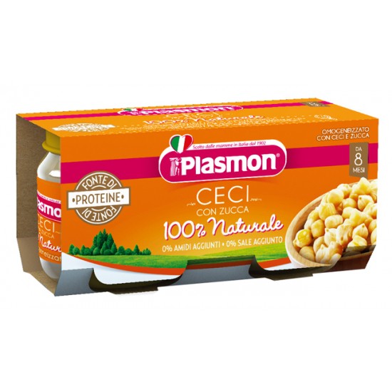 PLASMON OMOGENEIZZATO CECI/ZUCCA 2 X 80 G