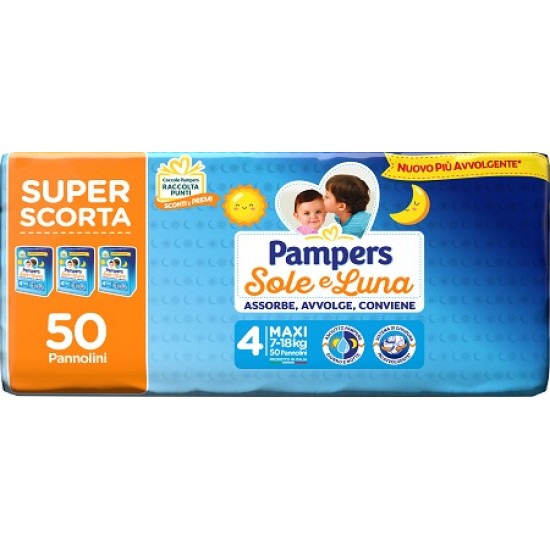 PAMPERS SOLE LUNA TRIO MAXI 50 PEZZI