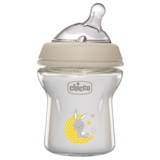 CHICCO BIBERON NAT FEEL VETRO 0M+ 150 ML