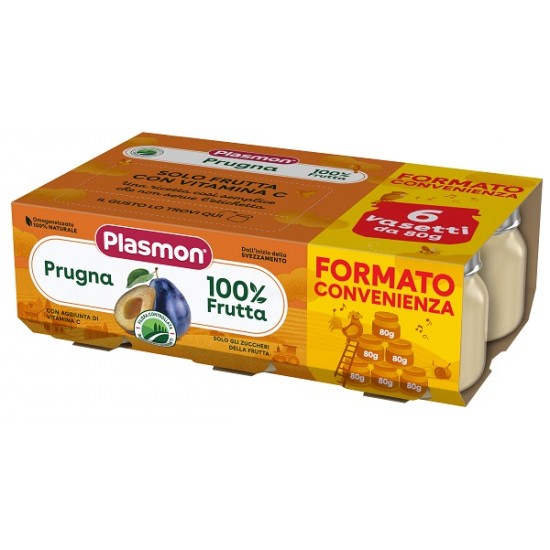 PLASMON OMOGENEIZZATO PRUGNA 6X80 G