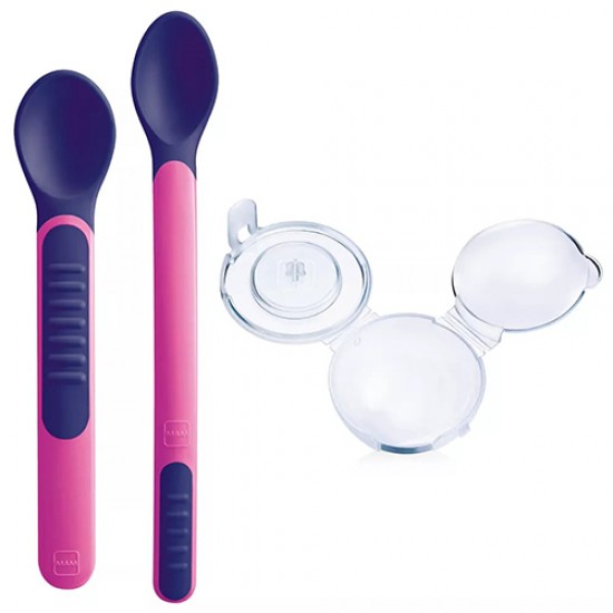 MAM HEAT SENSITIVE SPOONS&COVER FEMMINA