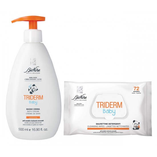 TRIDERM BABY BIPACK BAGNO CREMA 500 ML + SALVIETTINE 72 PEZZI