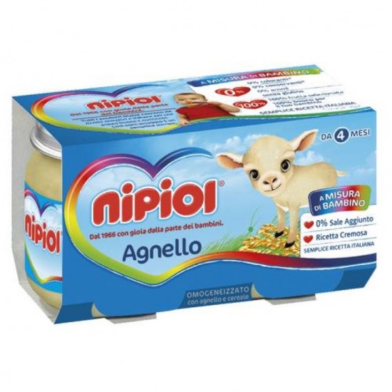 NIPIOL OMOGENEIZZATO AGNELLO 120 G X 2 PEZZI