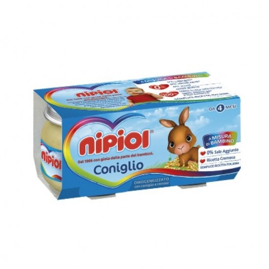 NIPIOL OMOGENEIZZATO CONIGLIO 120 G X 2 PEZZI