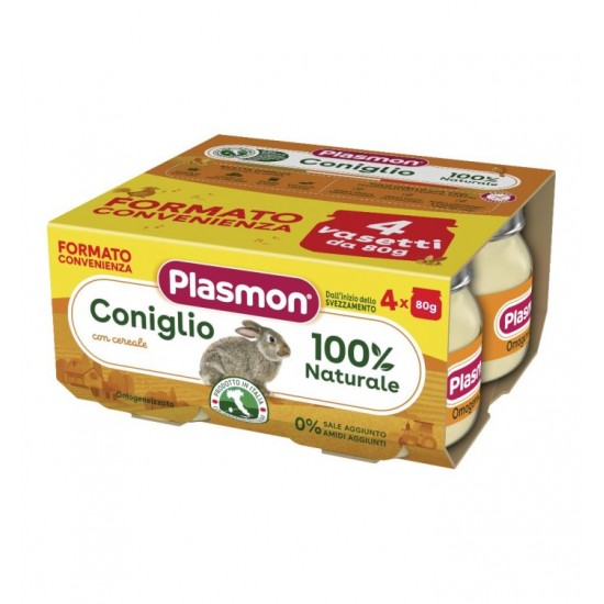 PLASMON OMOGENEIZZATO CONIGLIO 4 X 80 G