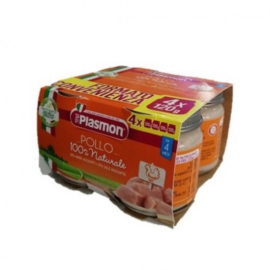 PLASMON OMOGENEIZZATO POLLO 4 X 120 G