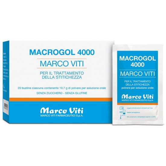 MACROGOL 4000 20 BUSTINE DA 10,7 G