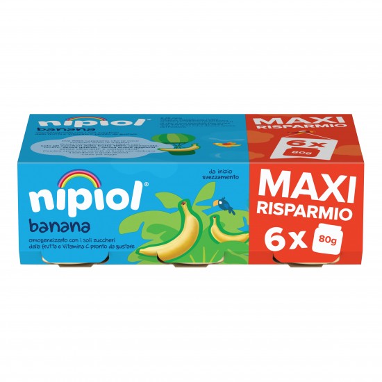 NIPIOL OMOGENEIZZATO BANANA 6 X 80 G