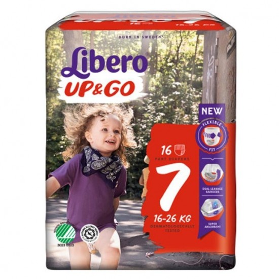 LIBERO UP&GO PANNOLINI 7 16-26 16 PEZZI