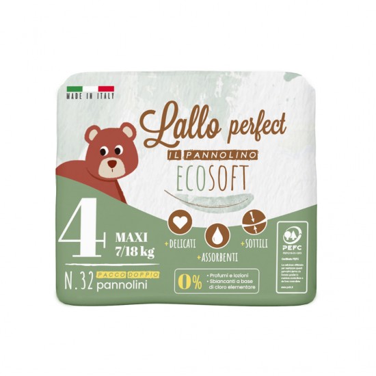 LALLO ECOSOFT MAXI 4 7/18 KG 32 PANNOLINI